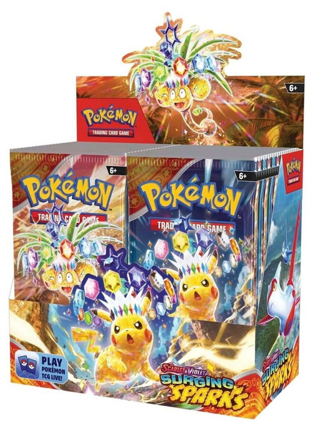 Pokémon TCG: Scarlet & Violet (SV08) - Surging Sparks Booster Display (36 Packs) - EN